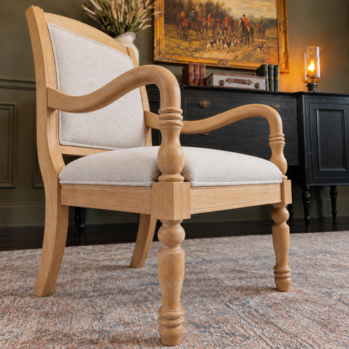 French country accent chair - country,